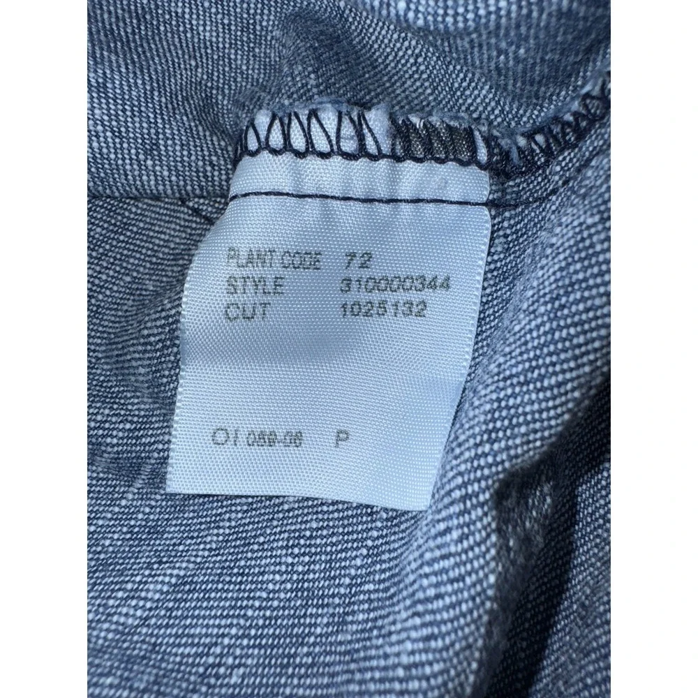 Vintage Ralph Lauren Denim Infant Dress Size 9m Classic Ruffled Hem Embroidered